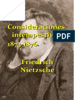 Nietzsche Consideraciones Intempestivas ALIANZA