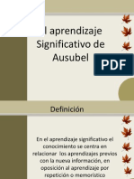 Aprendizaje Significativo Ausubel