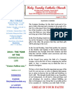 HFC August 17 2014 Bulletin