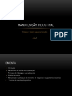 Manutenção Industrial - AULA01
