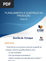 Planejamento e Controle Da Produção - Seção 03