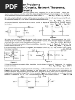 Supplementary Problems DC Equivalent Circuits, Network Theorems, and Bridge Circuits