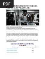 Os Melhores Exercícios Para Cada Grupo Muscular