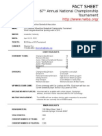 2015 National Tournament Fact Sheet