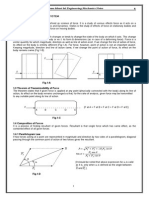 Shyam Bihari Lal Engineering Mechanics Notes: 1. Resultant of A Force System