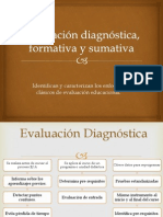 Evaluación Diagnóstica, Formativa y Sumativa 3