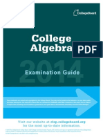 College Algebra: Examination Guide