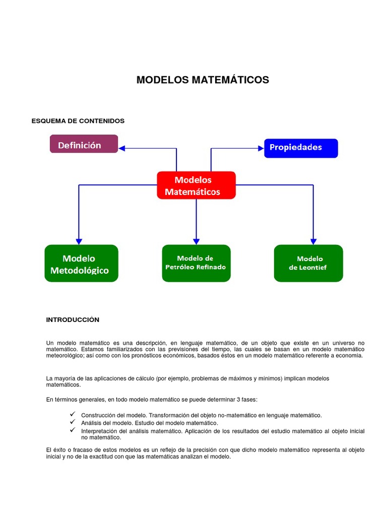 Modelos Matematicos | PDF | Matriz (Matemáticas) | Teoría del modelo