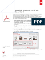 Adobe Acrobat Xi Merge PDF Files Tutorial Ue