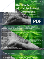 Exposing The 'Reefer Madness' of The Parliament of Canada 11of10 Conclusions