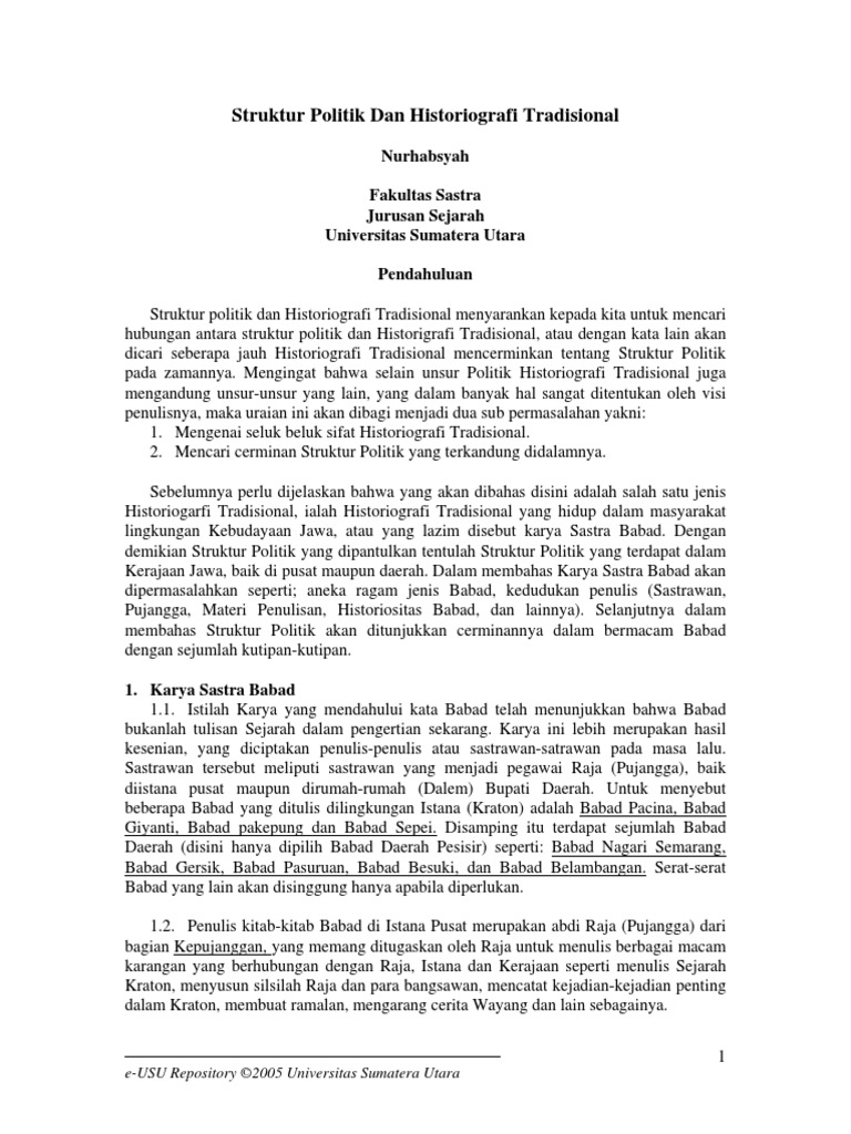 Contoh Carita Babad Unsur Sejarah Tugas Sekolah