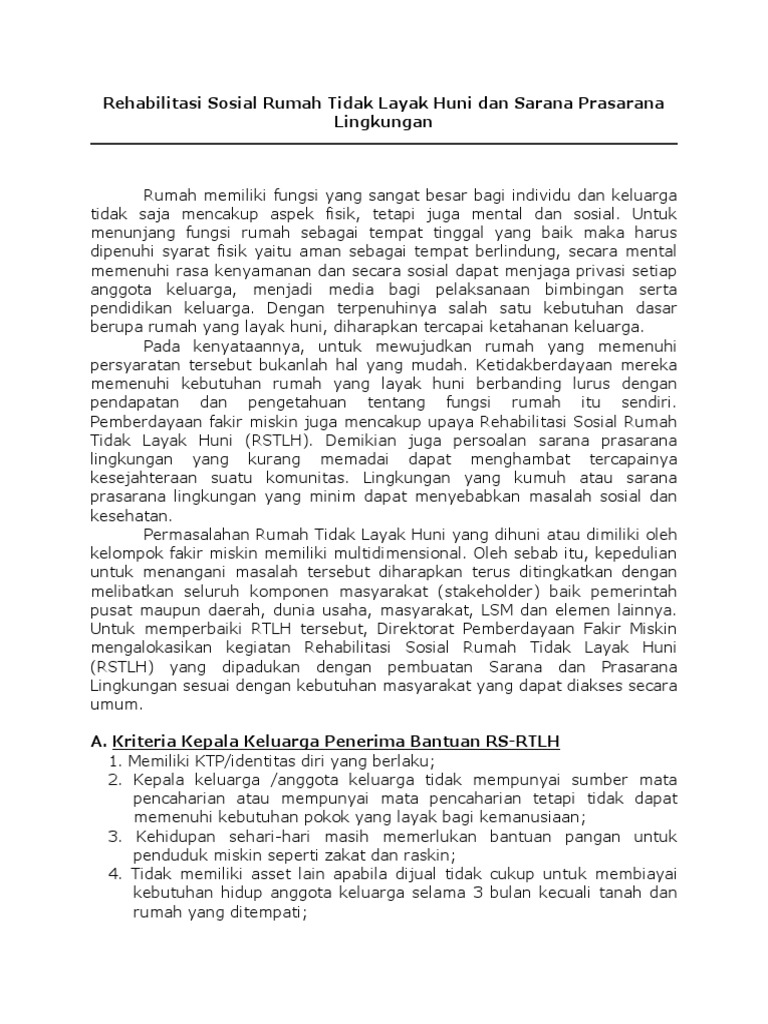 Syarat dan Kriteria Rutilahu 2023 | PDF