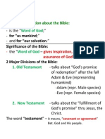 Word of God: Working Description About The Bible