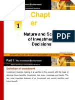 Chapt Er: Nature and Scope of Investment Decisions