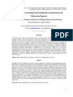 Martinez y Mejías 2007 - Medición de Satisfacción Estudiantil