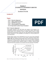 Local Site Effects and Design Ground Motions (Lectures 23 To 26)