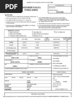 Member'S Data Form (MDF) : Instructions