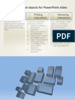 3D Shapes and Objects For Powerpoint Slides: Reproductio N Instructions Printing Instructions Removing Instructions