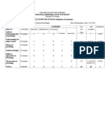 No. of Total Item Percentage Recitations Knowledge Comprehension Application Test Placement Items Synthesis Evaluation