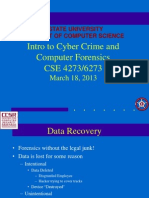 CSE6273 Data Recovery Hiding