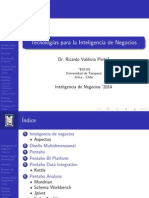 Tecnolog Ias para La Inteligencia de Negocios: Dr. Ricardo Valdivia Pinto