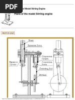 Plans of The Model Stirling Engine