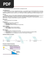 Resumo - Ótica e Ondas