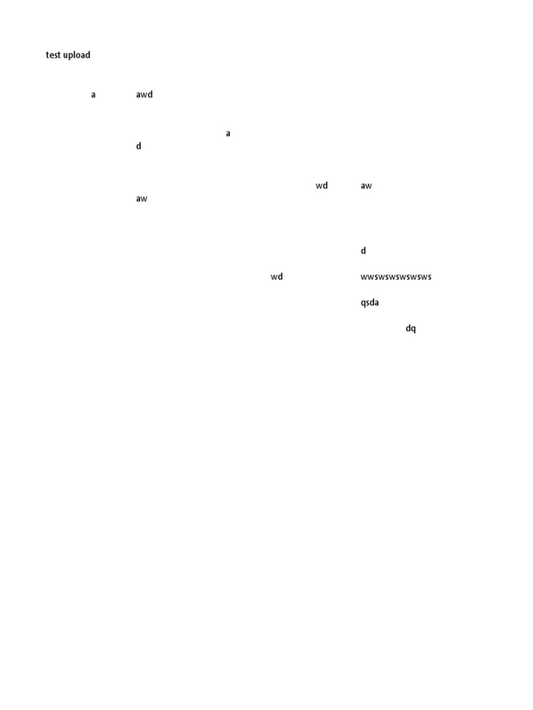 Test Upload Document Overview | PDF