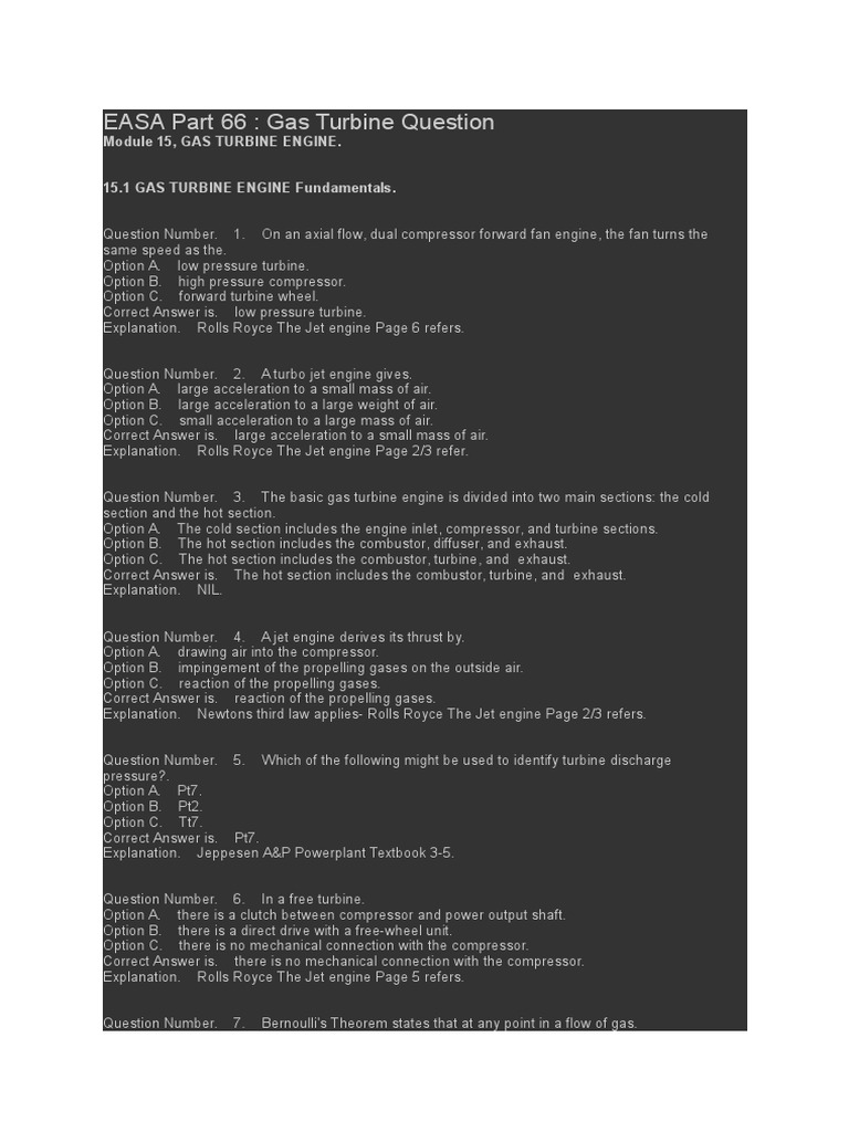 Module 15 Gas Turbine Engine Pdf Gas Technologies Rotating Machines
