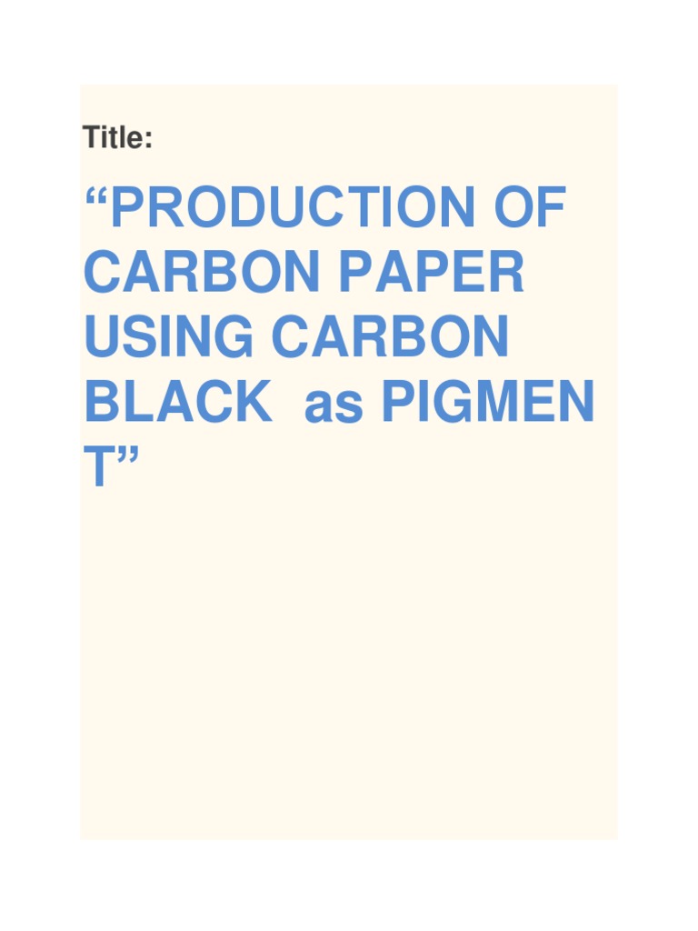 Carbon Paper Ink Carbon Free 30day Trial Scribd