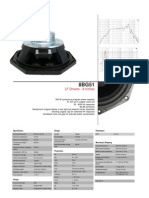 LF Drivers - 8 Inches: Specification Design Parameters