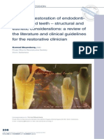 The Ideal Restoration of Endodontically Treated Teeth EJED 2013