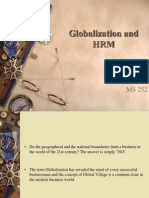 Globalization and HRM: by Rajashree Vare MS 252