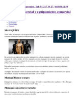 Maniquies Venta Online, Precios Económicos. Maniquí Blanco, Negro PDF