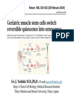 Geriatric Muscle Stem Cells Switch Reversible Quiescence Into Senescence