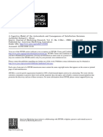 A Cognitive Model of The Antecedents and Consequences of Satisfaction Decisions