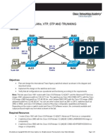 Chapter 4 Lab 4-3, Vlans, VTP, STP and Trunking: Topology