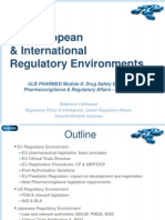 The European & International Regulatory Environments