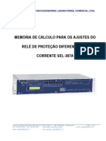 Roteiro de Ajustes Sel-387a