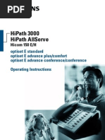 Hipath 3000 Hipath Allserve: Hicom 150 E/H