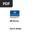 Genesys 7.6 Management Framework DBServer User Guide