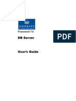 Genesys 7.6 Management Framework DBServer User Guide