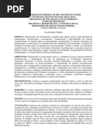 Plano de Curso - Hermenêutica Constitucional