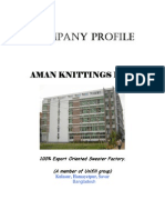 Aman Knittings Ltd 100% Export Oriented Sweater Factory