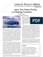 Limate Olicy Rief: Copenhagen: Key Issues Facing Developing Countries