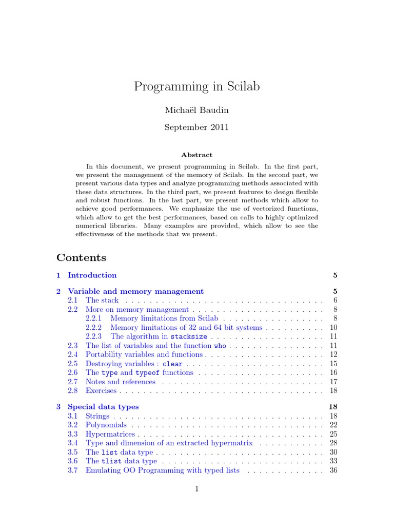 Progscilab v.0.10 en | PDF | Data Type | Parameter (Computer Programming)