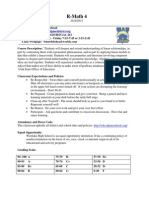 Disclosure Document R-Math 4