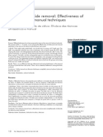 Calcium Hydroxide Removal: Effectiveness of Ultrasonic and Manual Techniques