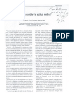 Articulo Debemos Cambiar La Actitud Medica