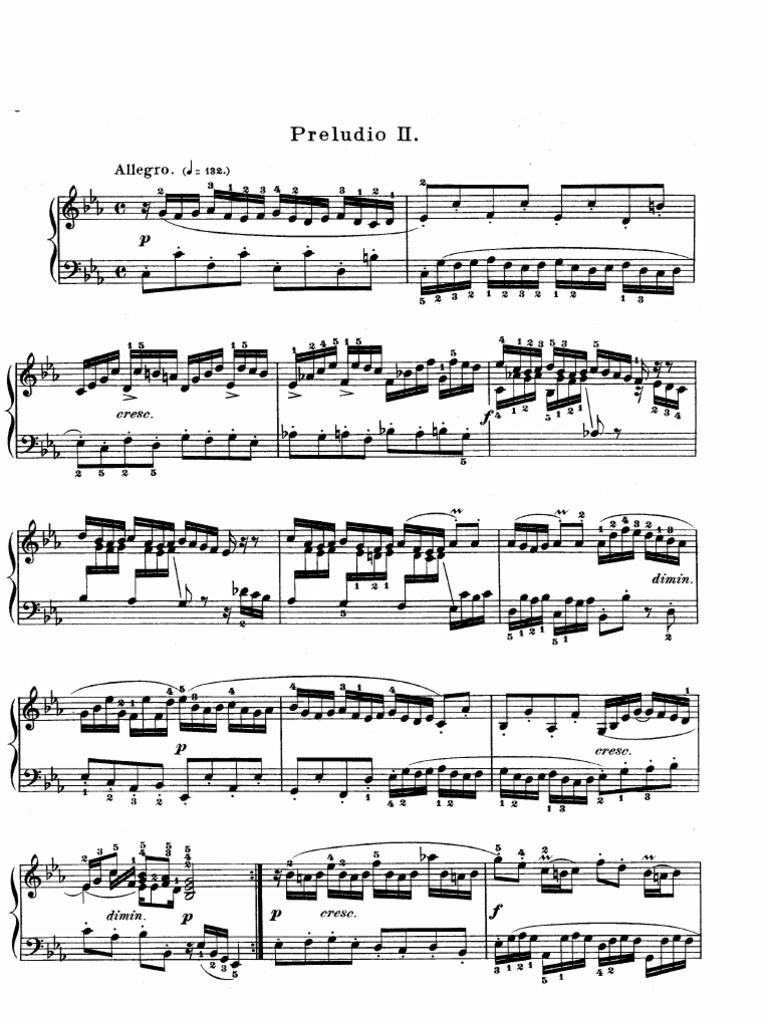 The Well Tempered Clavier Ii Prelude Fugue 02 Pdf